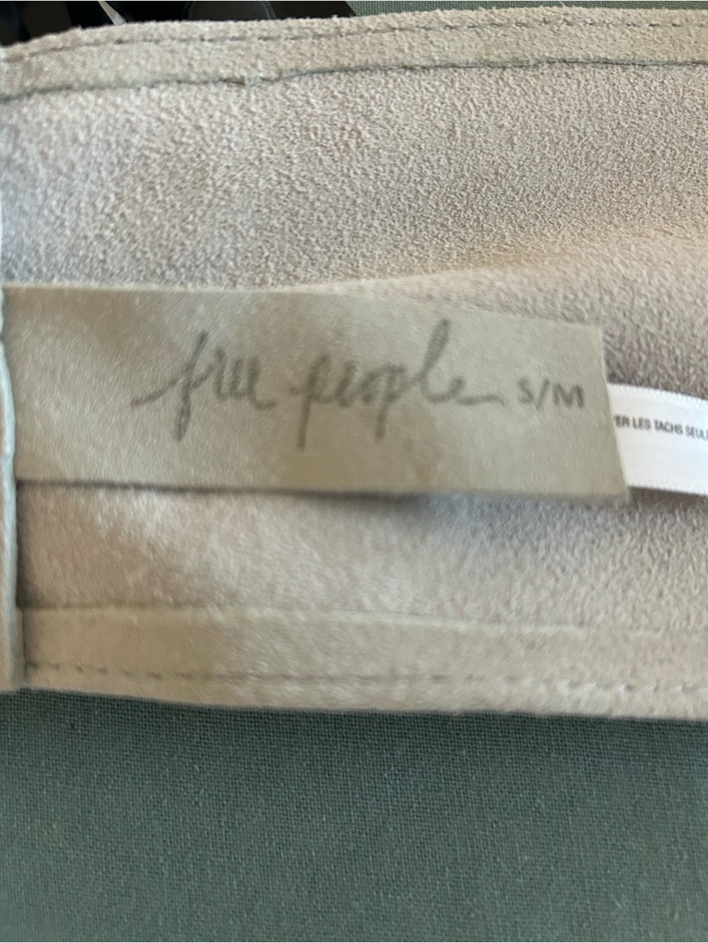 Free People Suede Wrap Belt grey with Round Buckle S/M - Picture 6 of 10